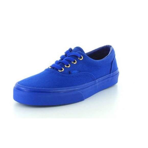 Vans Era Mens Blue Canvas Lace Up Sneaker Shoes - Picture 6 of 7